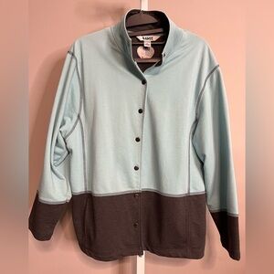 VTG Stylish Vintage Women's Jacket - Teal Blue and Charcoal